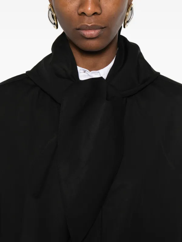 TOTEME Hooded Jacket | Black | FARFETCH