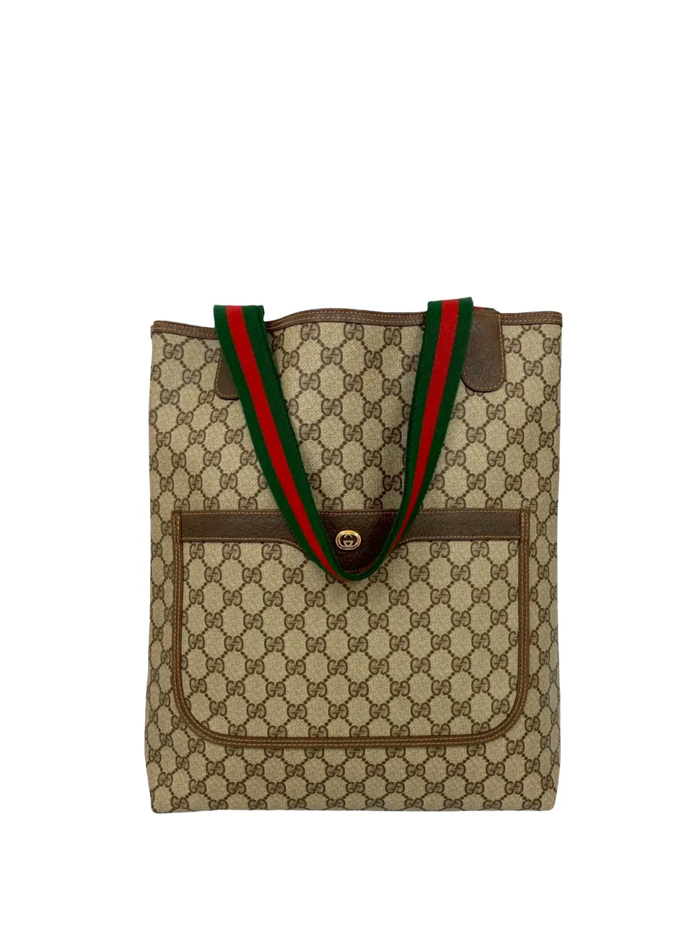 Gucci Pre-Owned 20th Century GG Supreme Web tote bag - Marrone