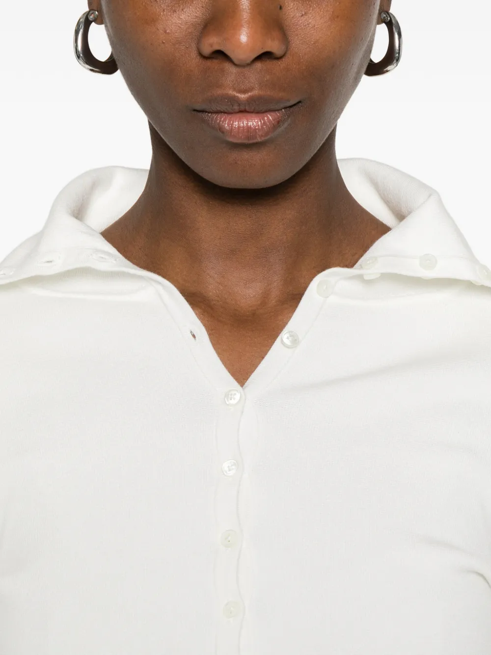 TOTEME Button-up vest Wit