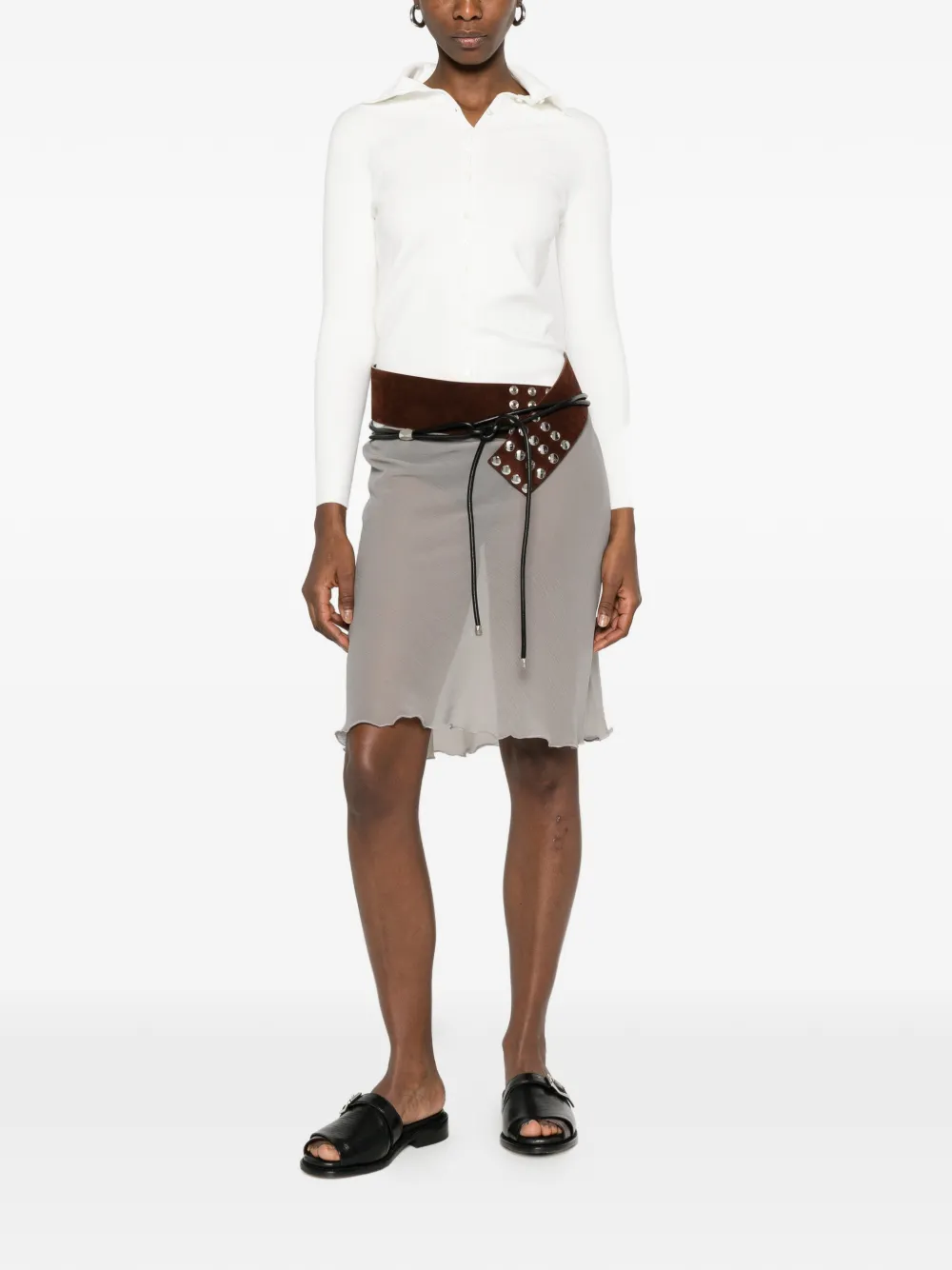 TOTEME Button-up vest Wit