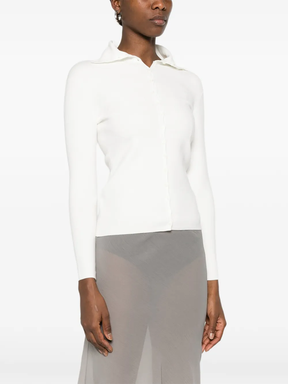 TOTEME Button-up vest Wit