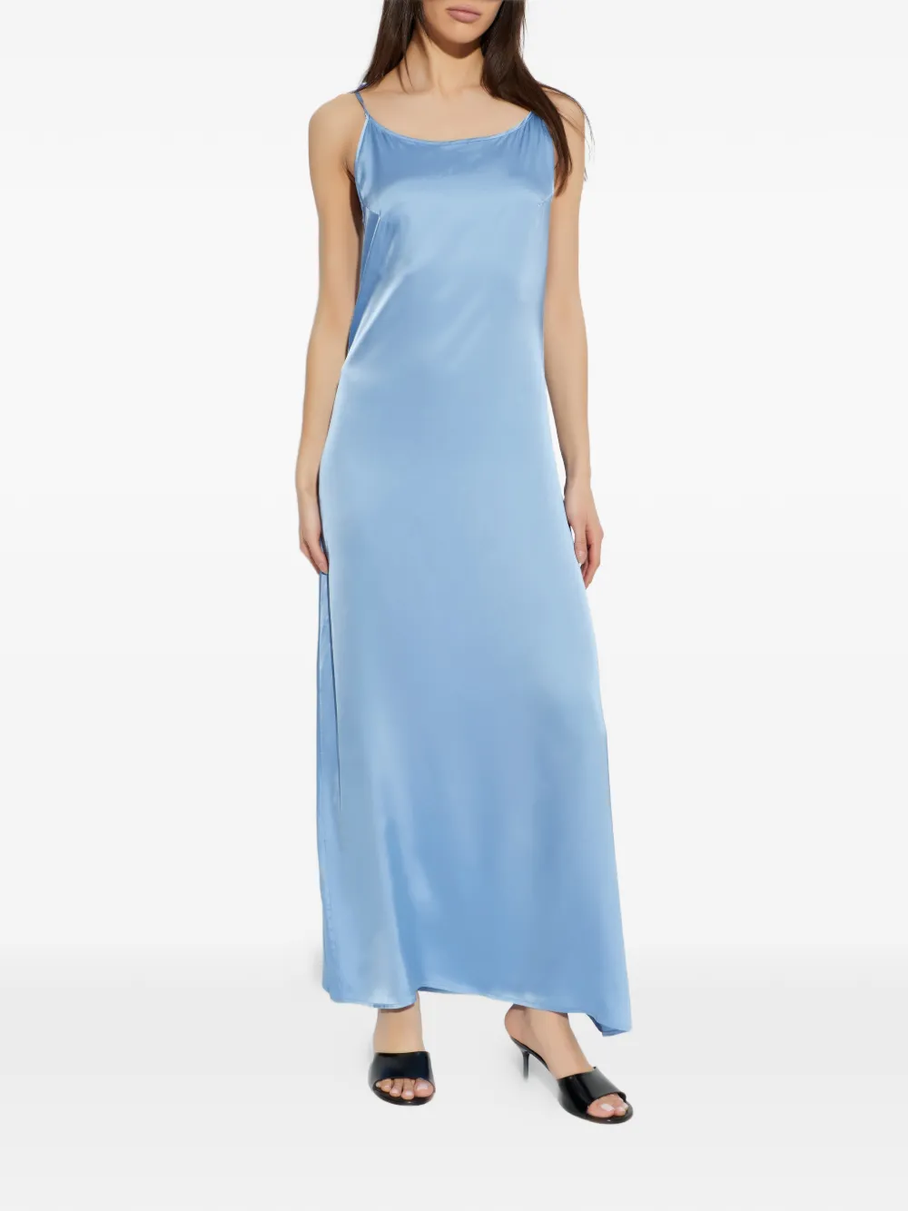  Samsoe Samsoe Sasinga Tie-strap Slip Maxi Dress - Blue 