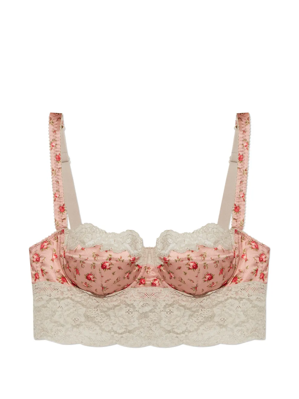 Dolce & Gabbana floral lace bra - Rosa