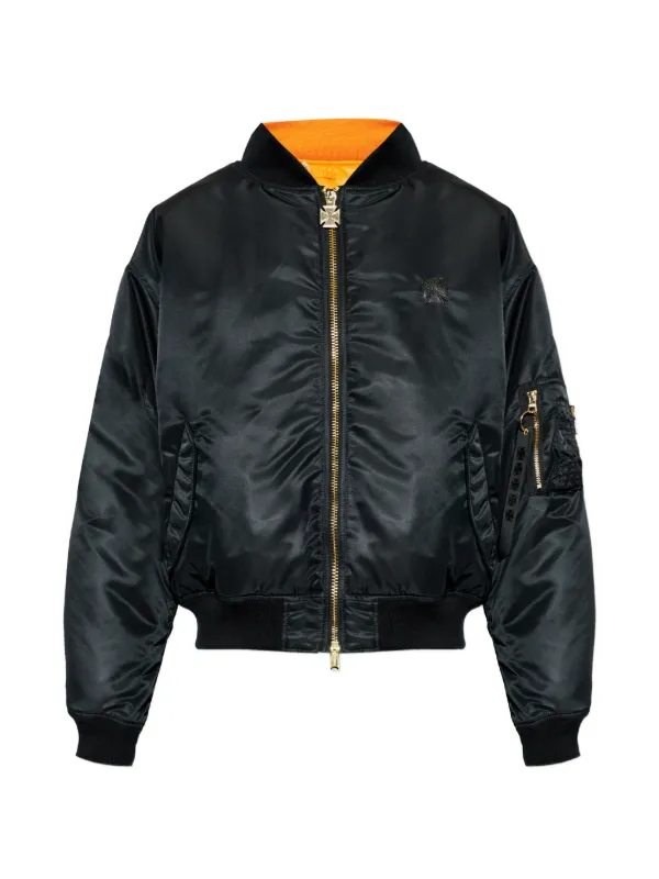 VETEMENTS ジップアップ ボンバージャケット | ブラック | FARFETCH JP