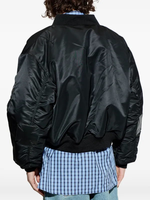 VETEMENTS ジップアップ ボンバージャケット | ブラック | FARFETCH JP