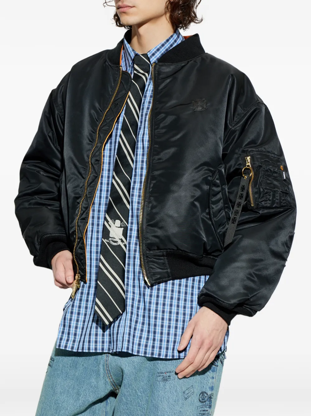  Vetements Zip-fastening Bomber Jacket - Black 