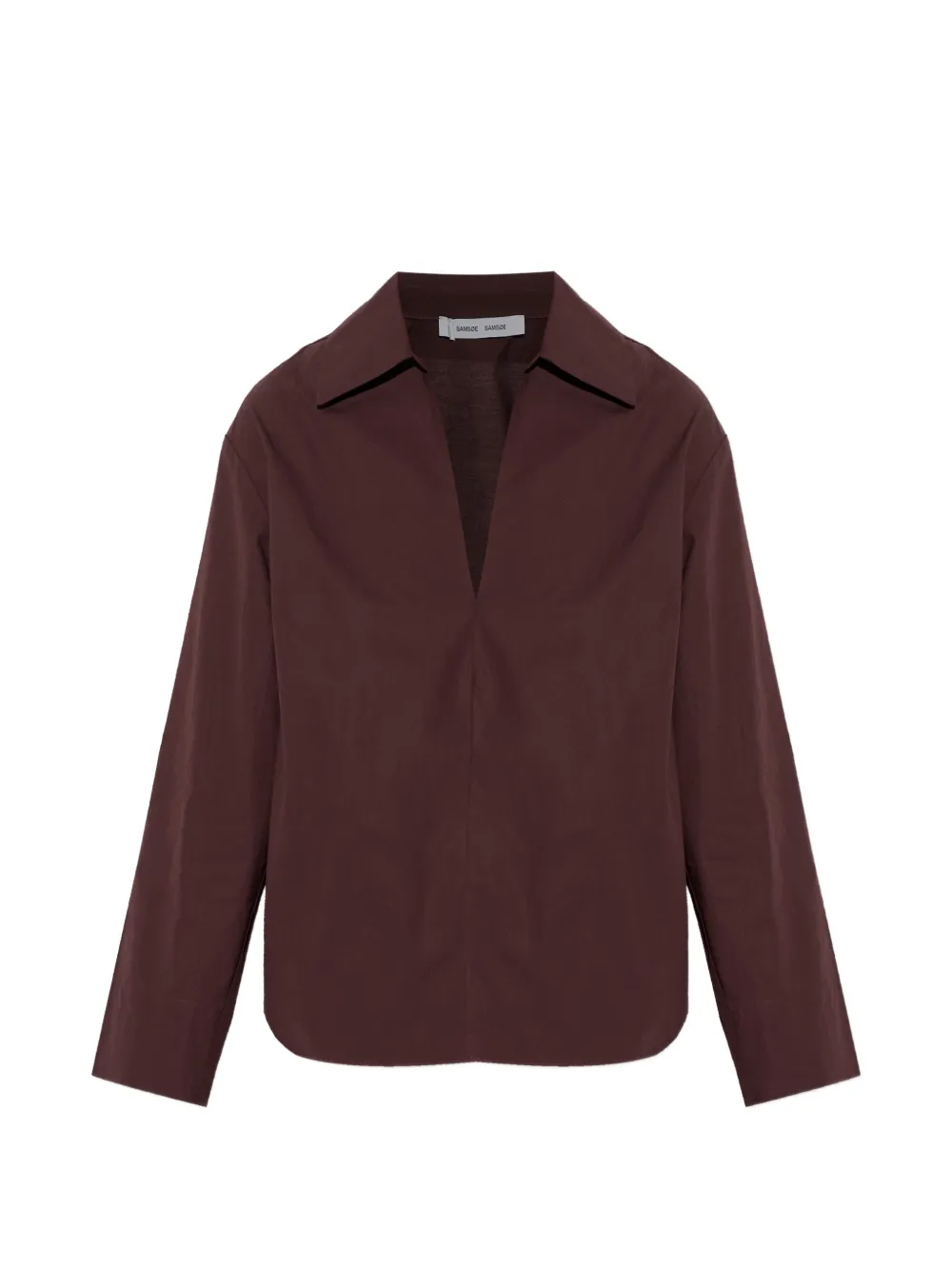 SAMSOE SAMSOE Sasully V-neck blouse - Marrone