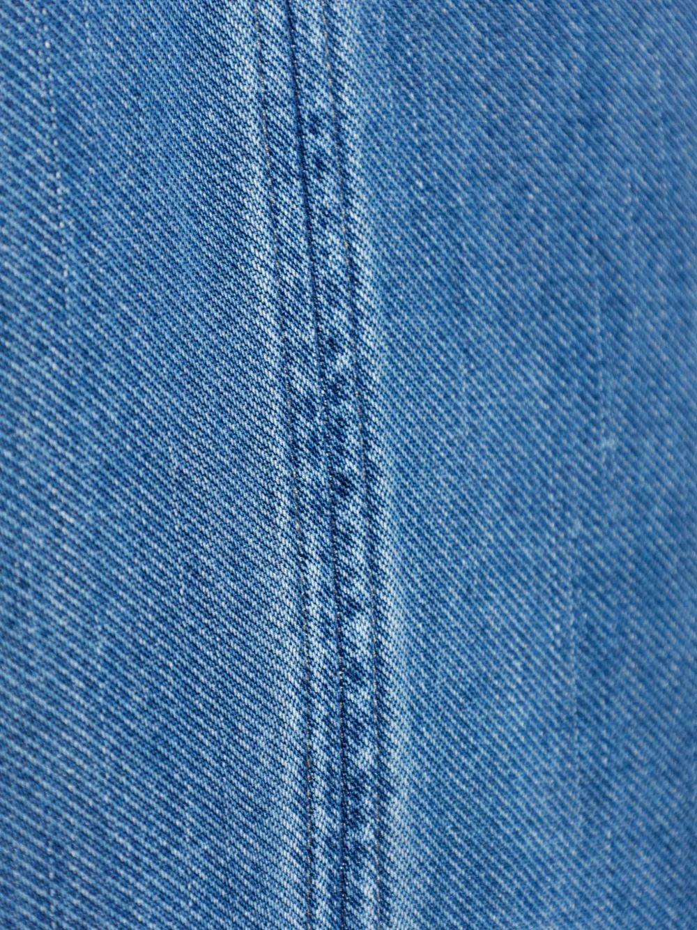 SAMSOE Saskylar mouwloze denim maxi-jurk met V-hals Blauw