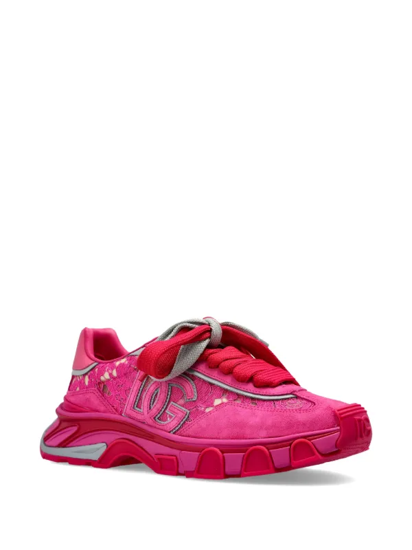 Dolce & Gabbana DG Country Road Logo Sneakers | Pink | FARFETCH