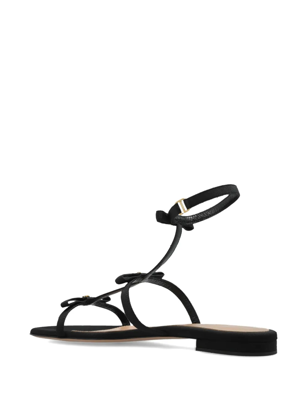 Gianvito Rossi bow strap sandals Zwart