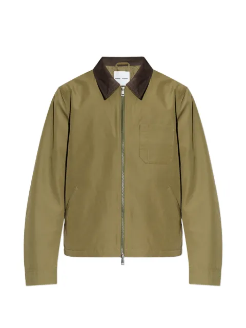 SAMSOE SAMSOE Sarobin Z chest-pocket contrastong-collar jacket