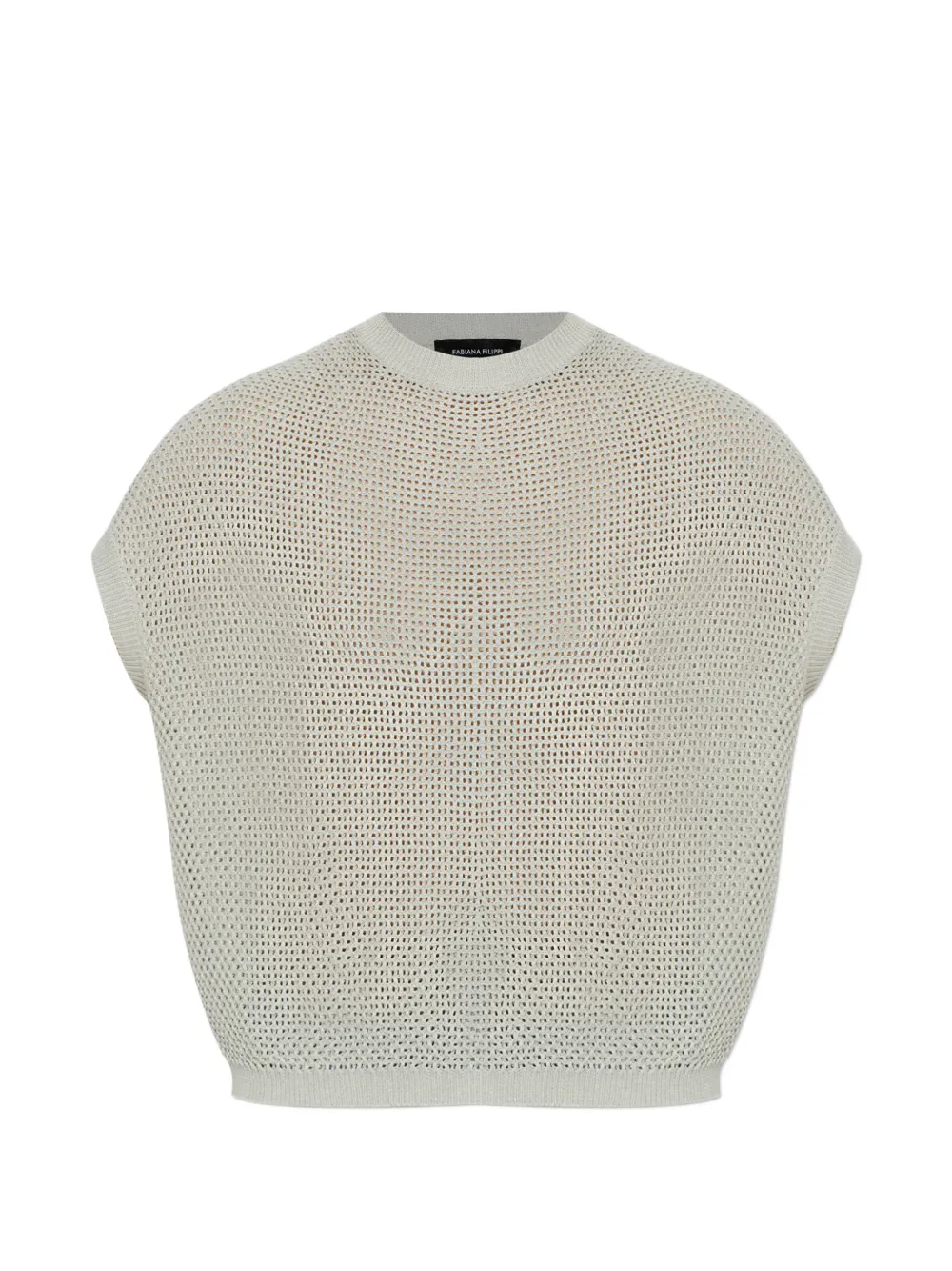 Fabiana Filippi knitted T-shirt - Grigio