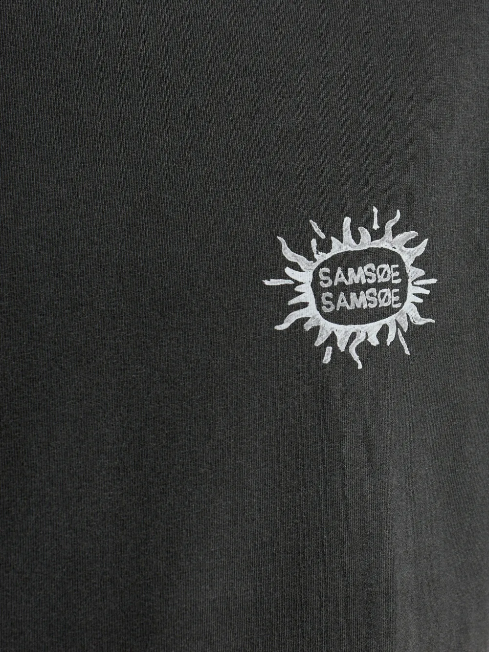 SAMSOE T-shirt met grafische print Grijs