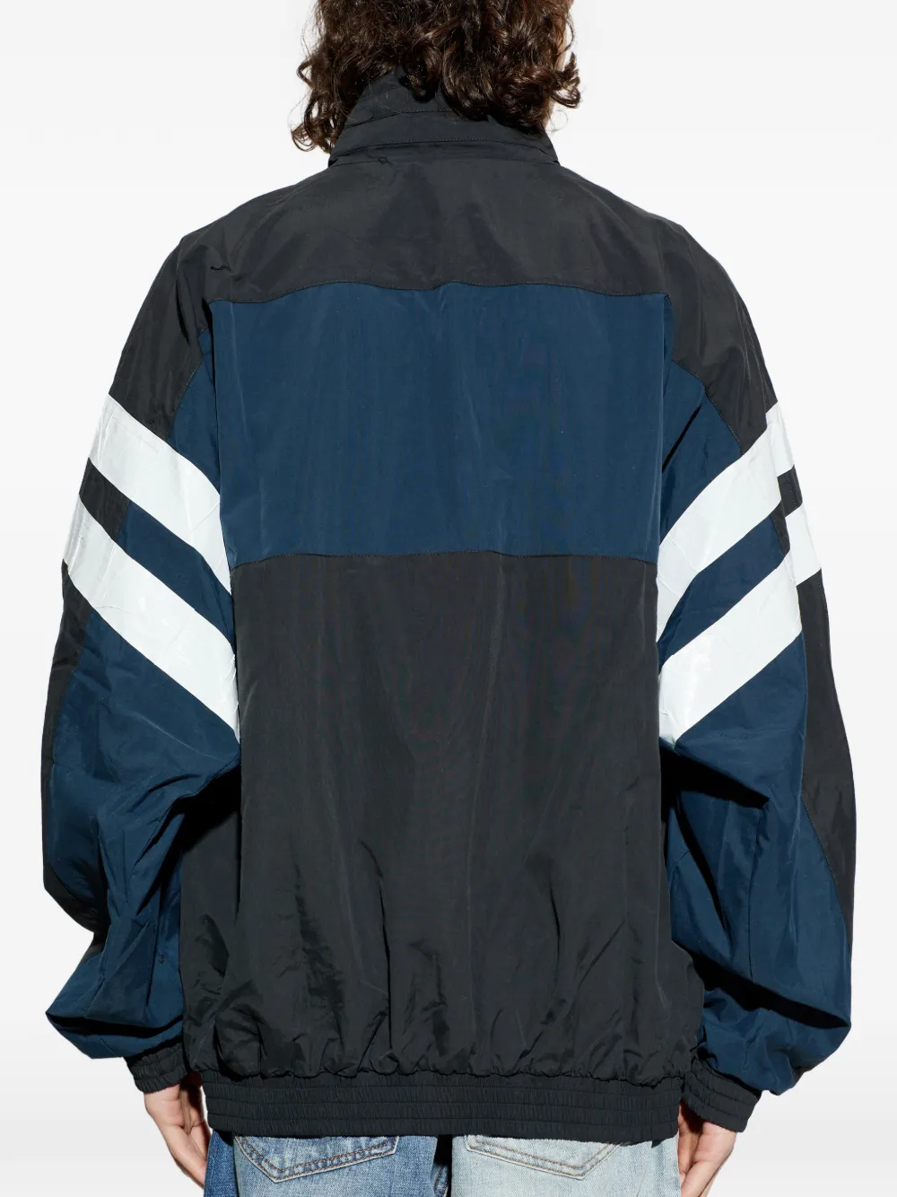 VETEMENTS Jack met gestreepte mouwen en colourblocking Zwart