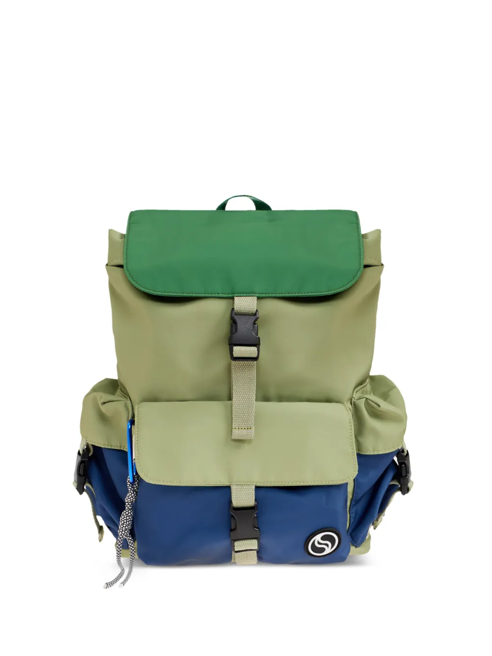 Stella McCartney Kids buckle detail backpack - Verde
