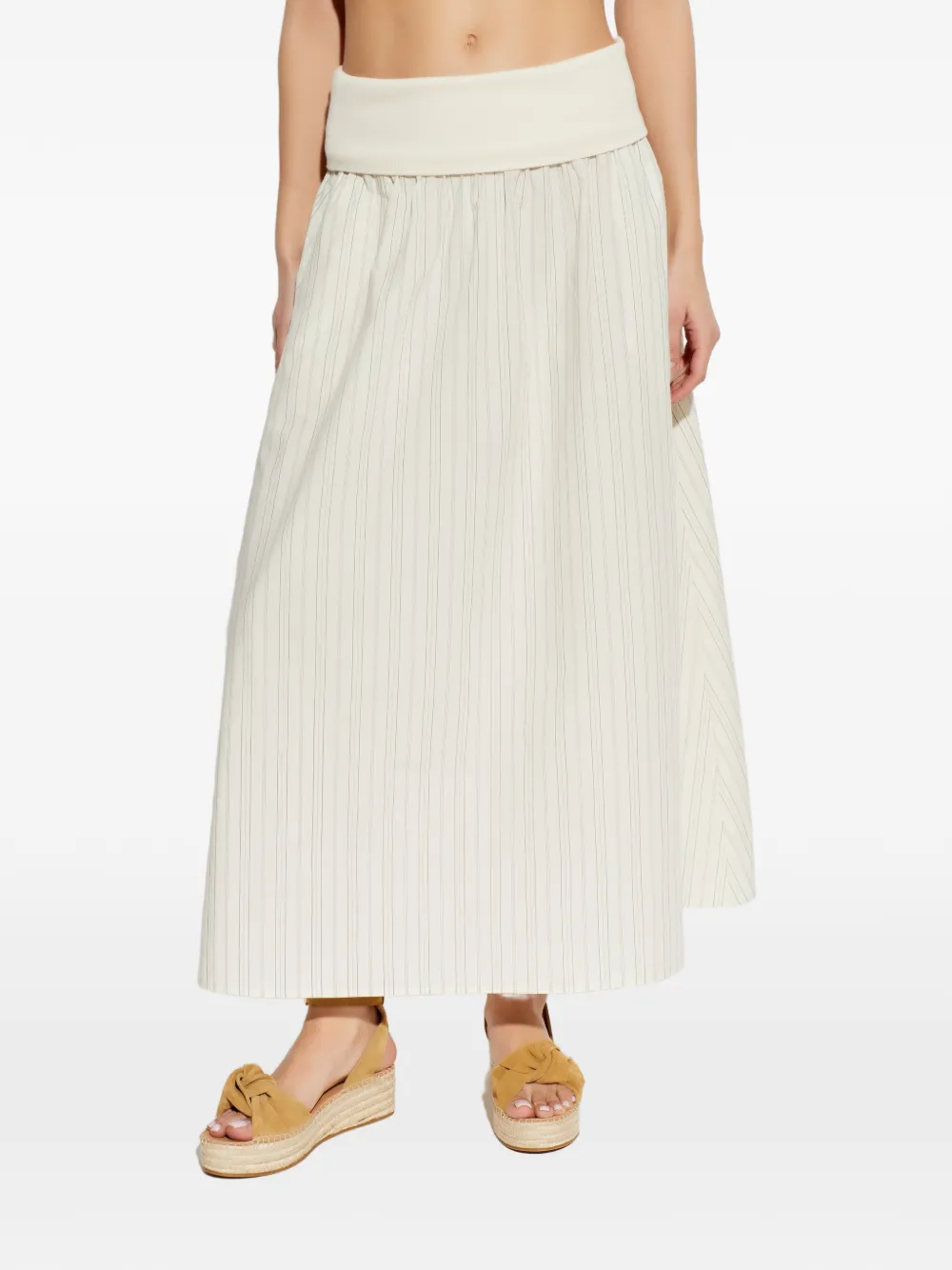  Samsoe Samsoe Sathea Striped Maxi Skirt - Neutrals 