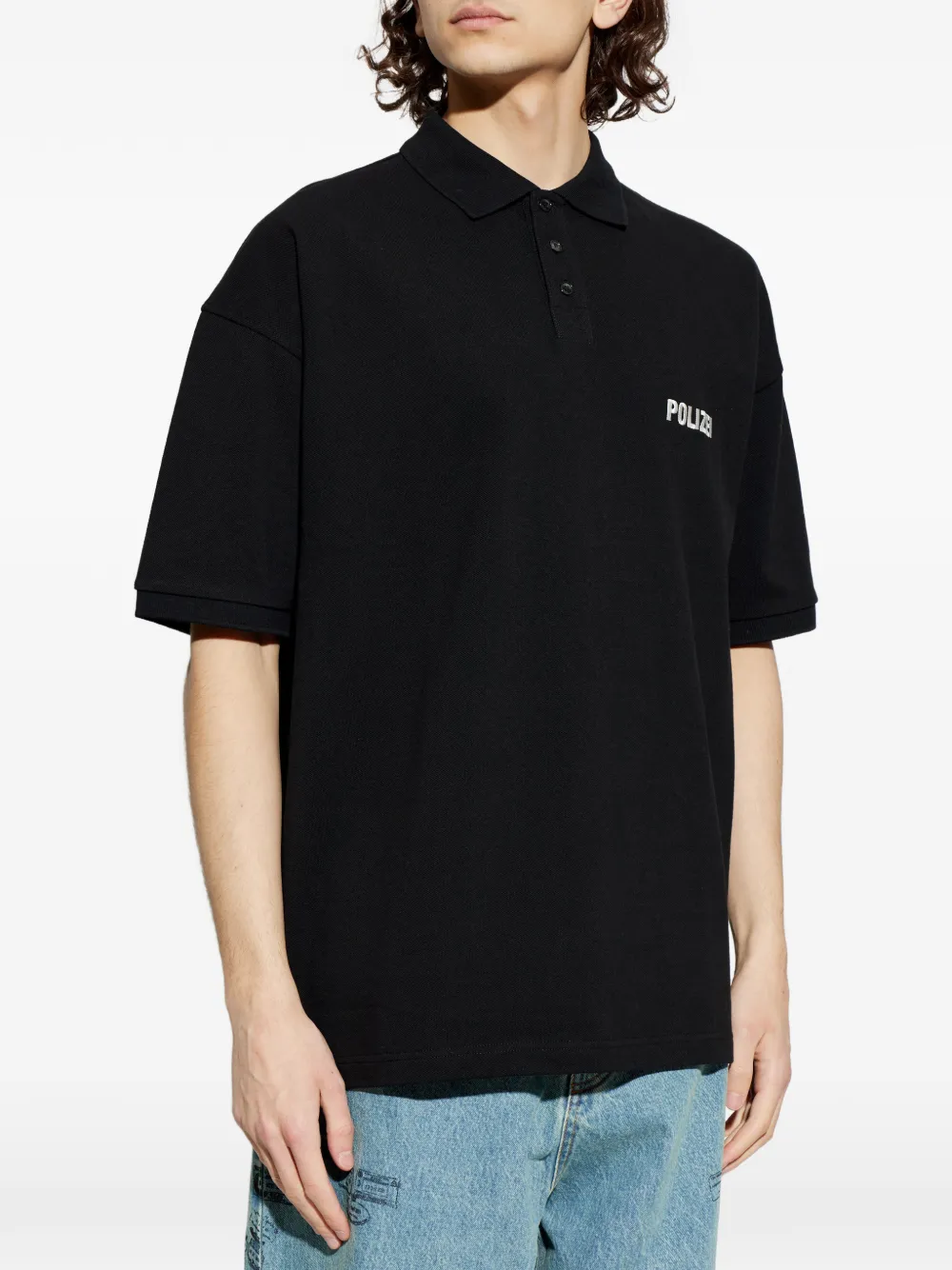VETEMENTS Poloshirt met korte mouwen Zwart