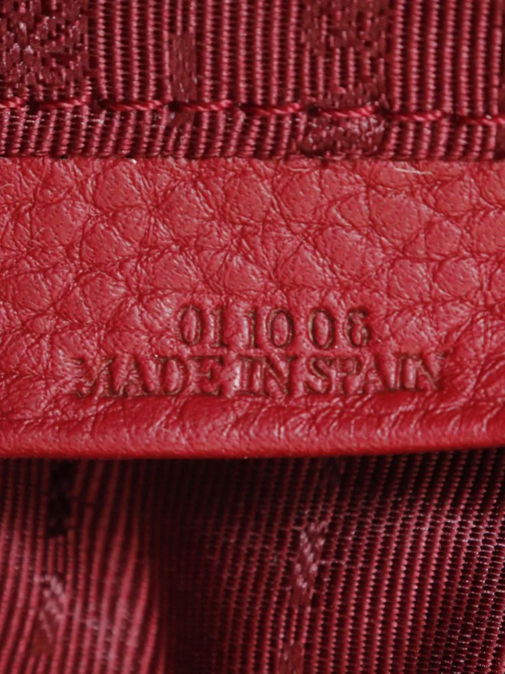 2010 Leather Anagram Satchel