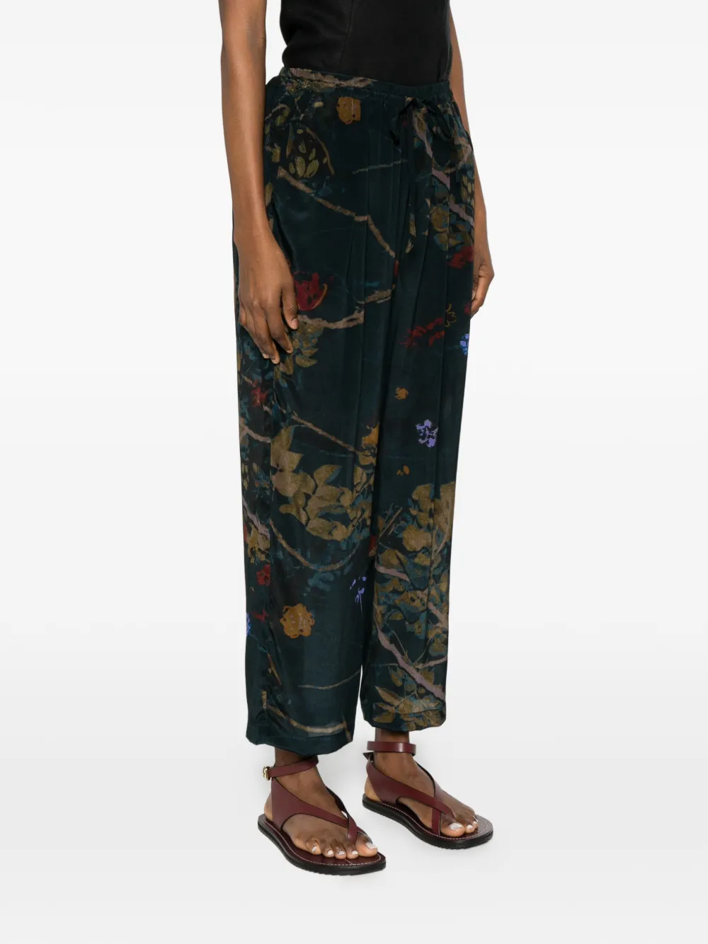  Yavi Floral Trousers - Green 