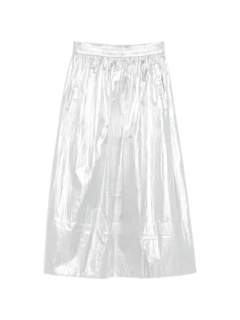 Tibi metallic pull-on skirt