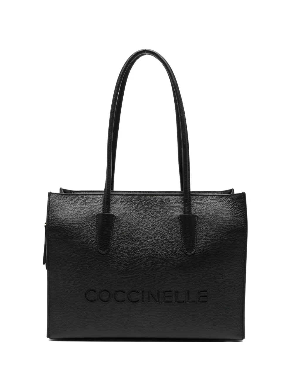 Coccinelle medium Myrtha26 logo-detail tote bag - Nero