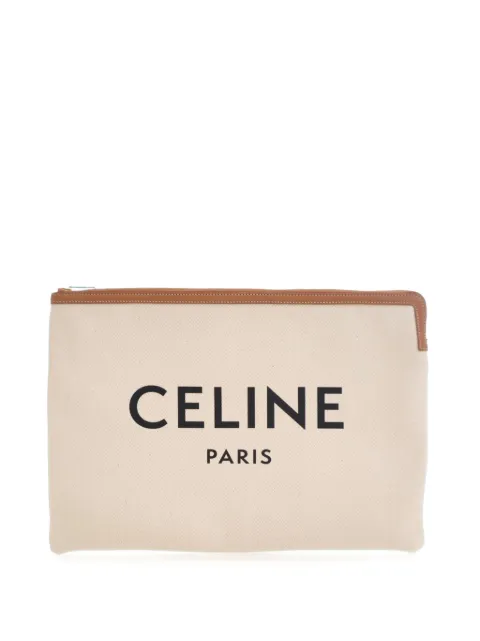 Celine Pre-Owned bolsa de mano grande de lona con logo 2019