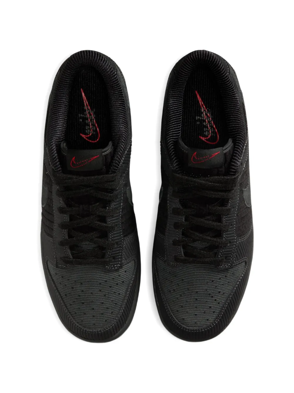 Nike Dunk Low Retro Premium ribfluwelen sneakers Zwart