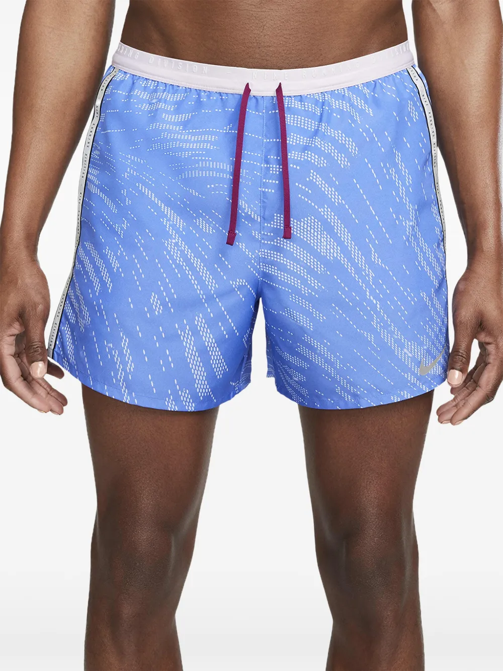 Nike Shorts Run Division Stripe con stampa - Blu
