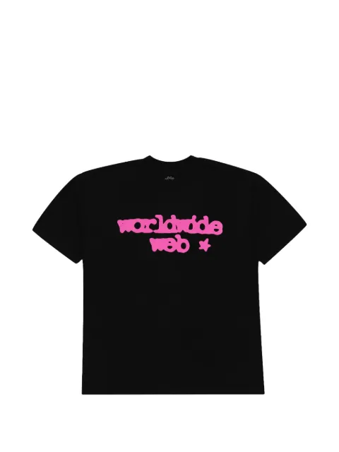 SP5DER spiderweb-print short-sleeved T-shirt