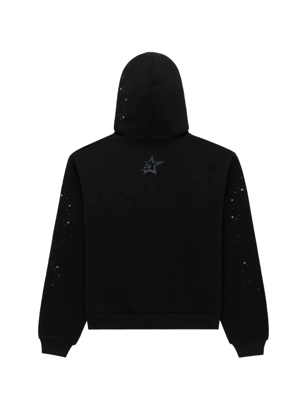SP5DER Rhinestone Punk V2 long-sleeve Hoodie | Black | FARFETCH CA