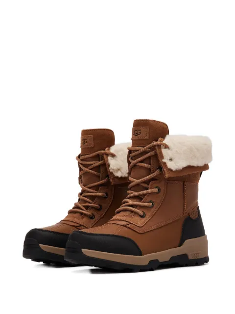 UGG Kids Adirondack lace-up shearling boots