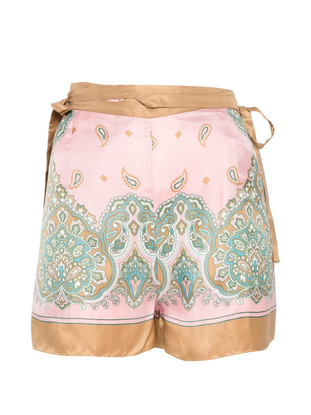 PINKO Merengue paisley-print tie-waist pareo - Rosa