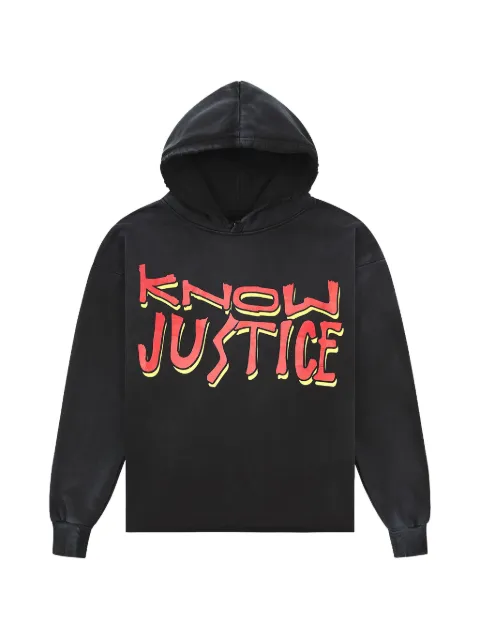BARRIERS "Know Justice Know Peace" printed hoodie