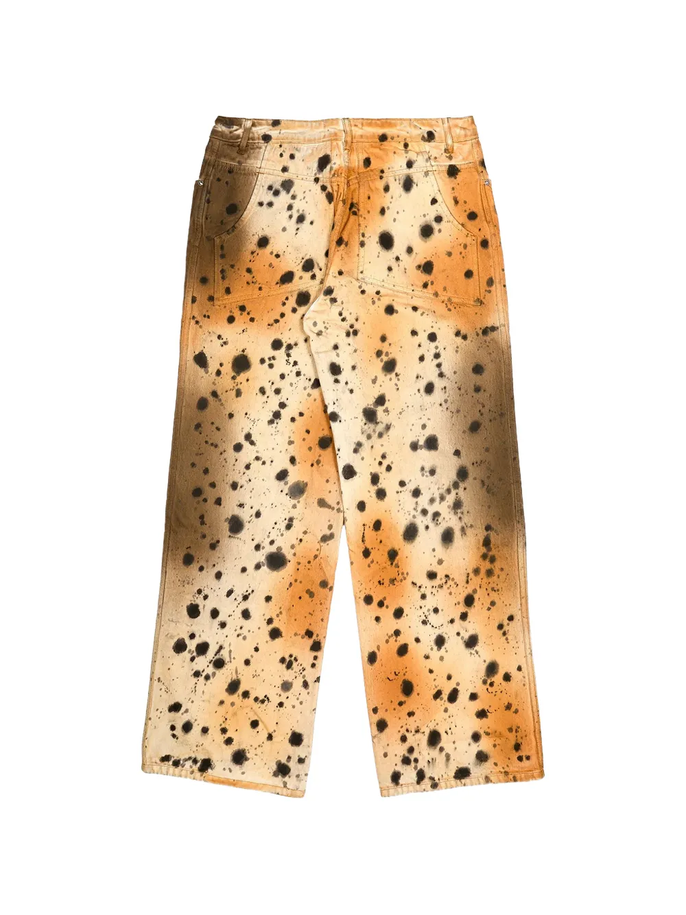 Eckhaus Latta Abstract Cheetah wide-leg jeans - Toni neutri