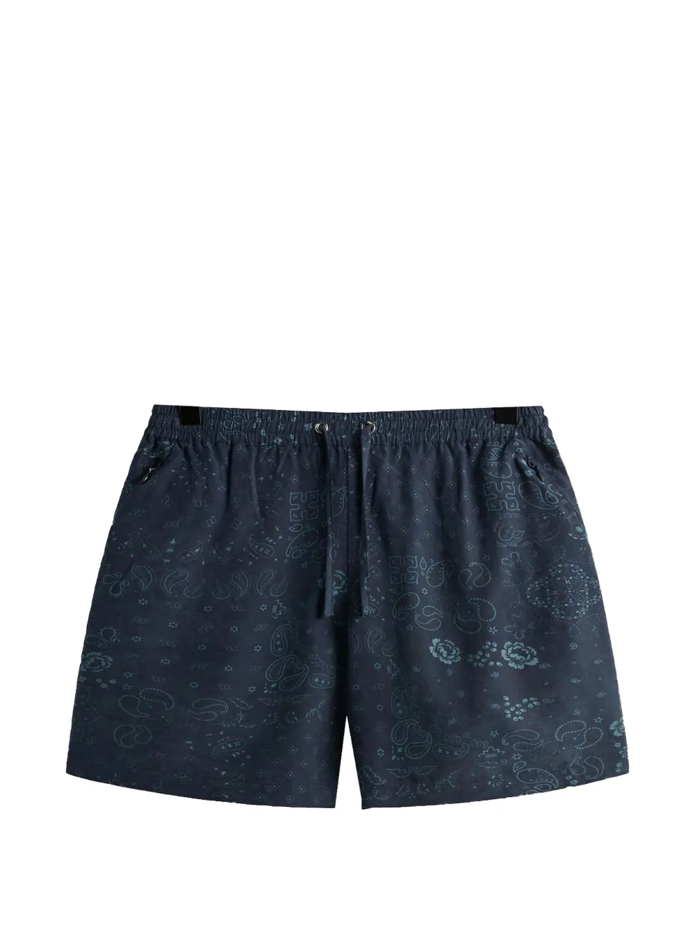 KITH cupro linen print shorts - Blu
