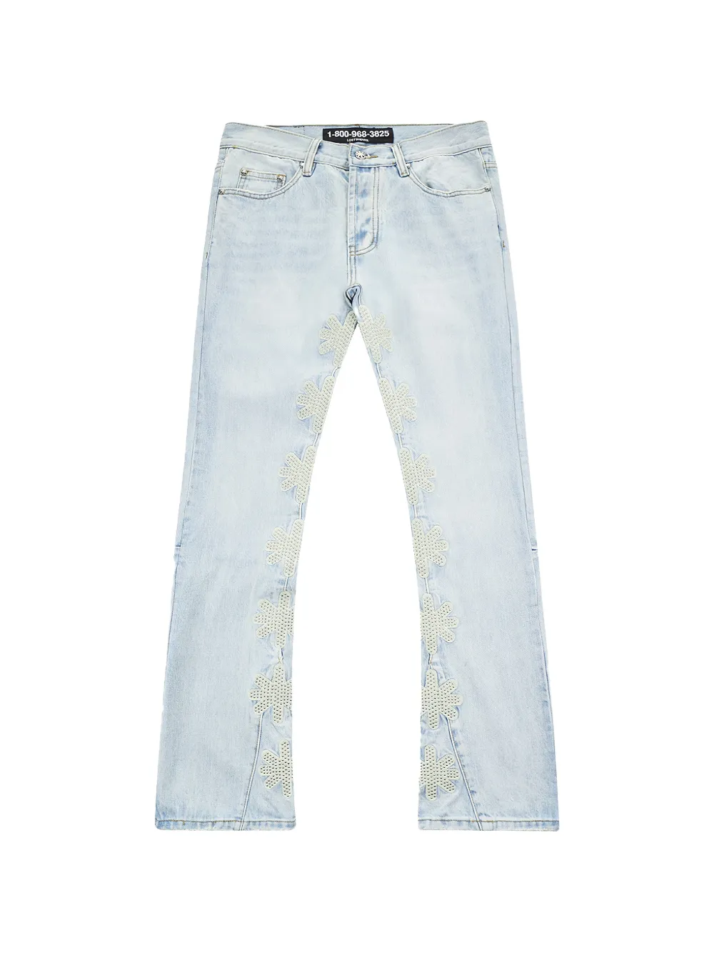 LOSTSHDWS Jeans con borchie - Blu
