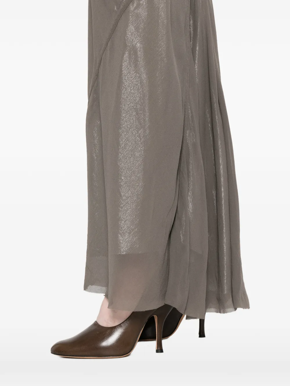Rick Owens Dafne mouwloze midi-jurk met textuur Grijs