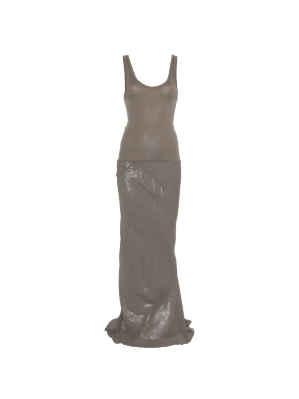 grey sleeveless midi dress Individual Sentiments Sleeveless Midi Dress | Grey