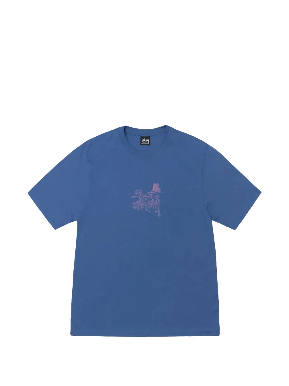 Stüssy In Bloom graphic T-shirt - Blu