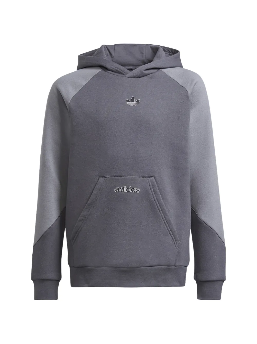 adidas Kids colour-block hoodie - Grigio