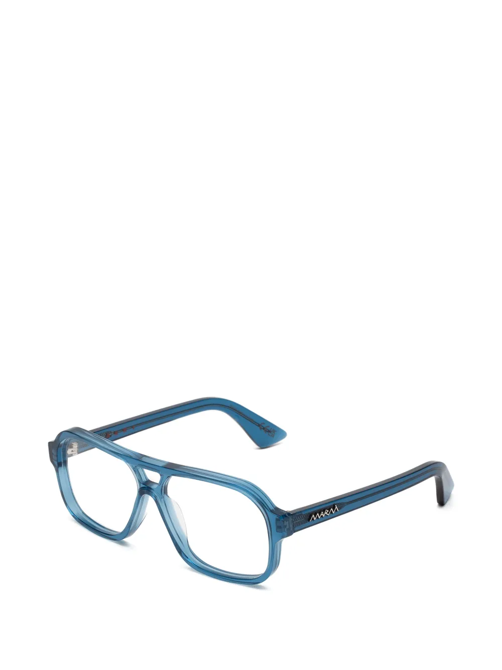  Marni Eyewear X Retrosuperfuture Moziqui Pilot-frame Glasses - Blue 