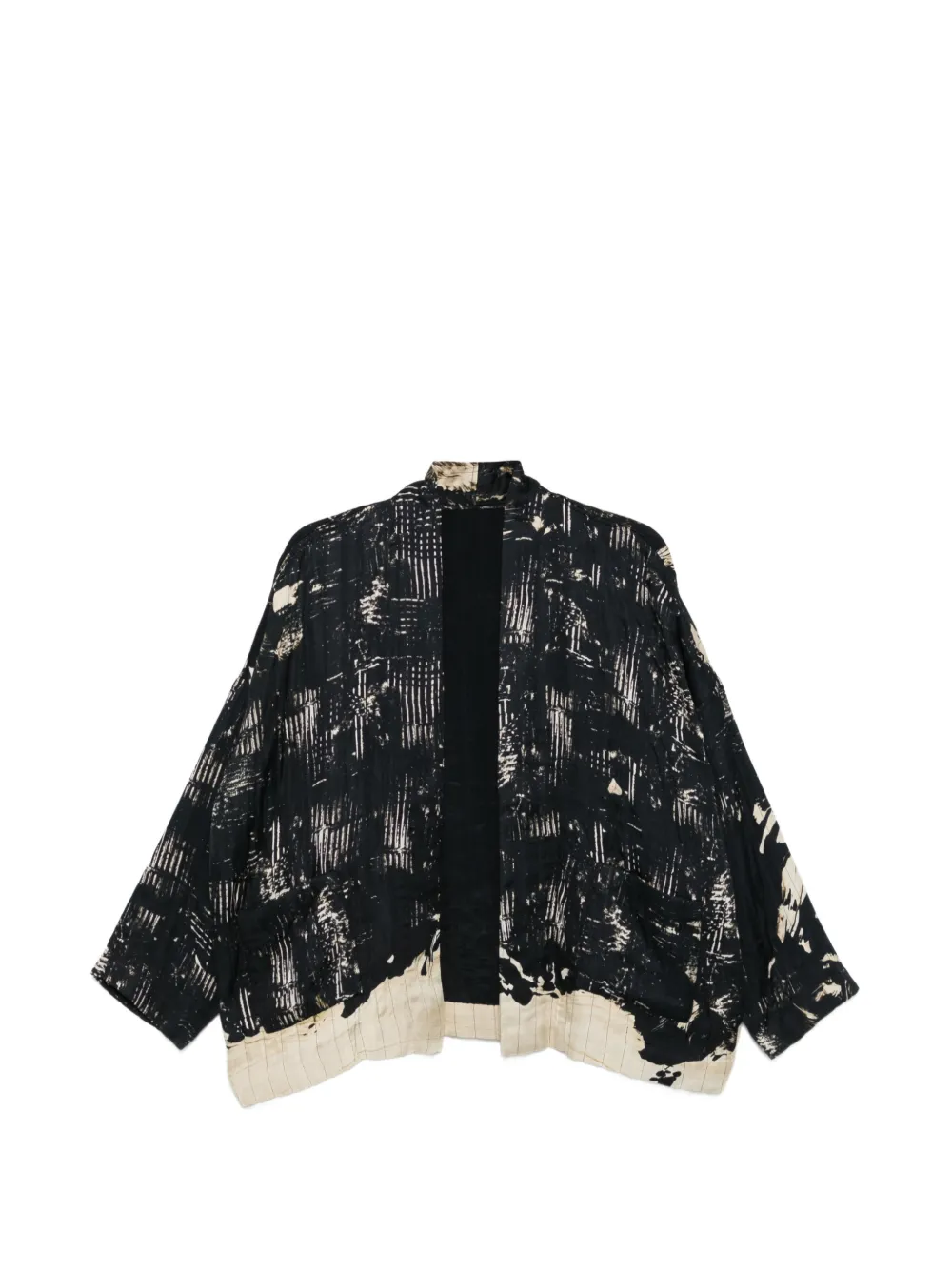 RAGA long-sleeve patterned jacket - Nero