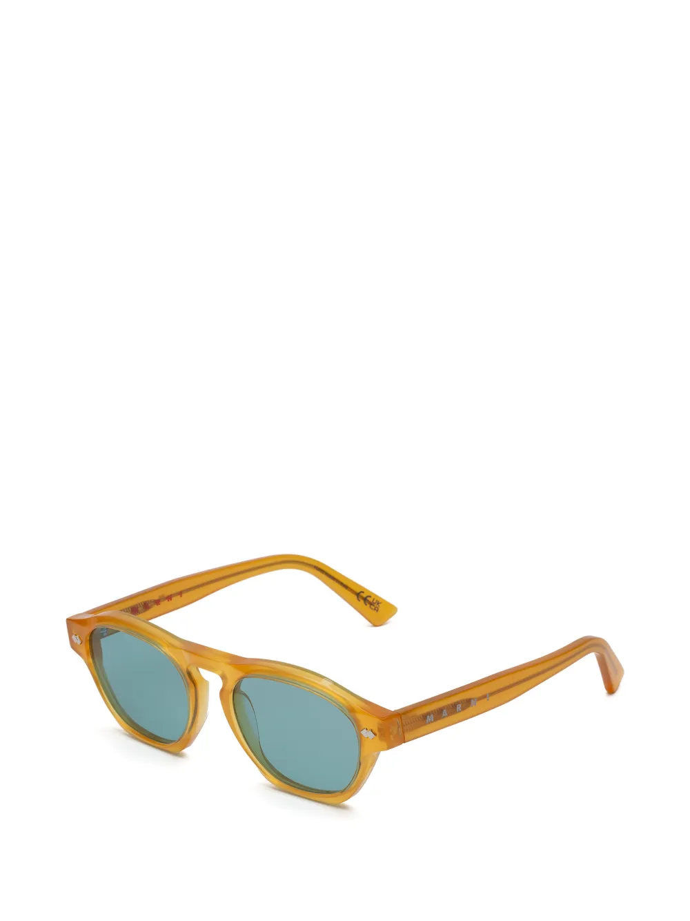 Marni Eyewear x RETROSUPERFUTURE Yunari zonnebril met rond montuur Geel