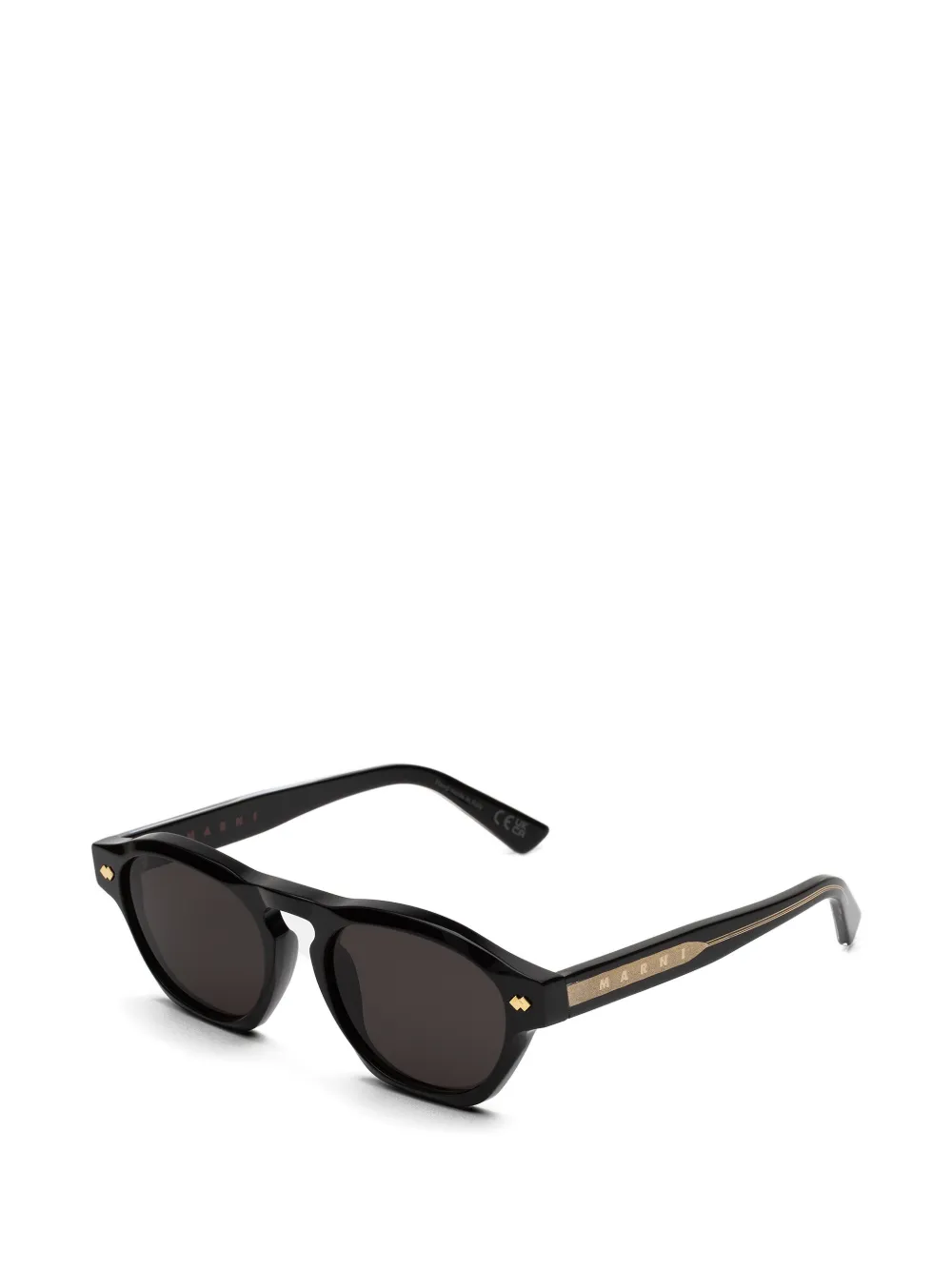 Marni Eyewear x RETROSUPERFUTURE Yunari zonnebril met rond montuur Zwart
