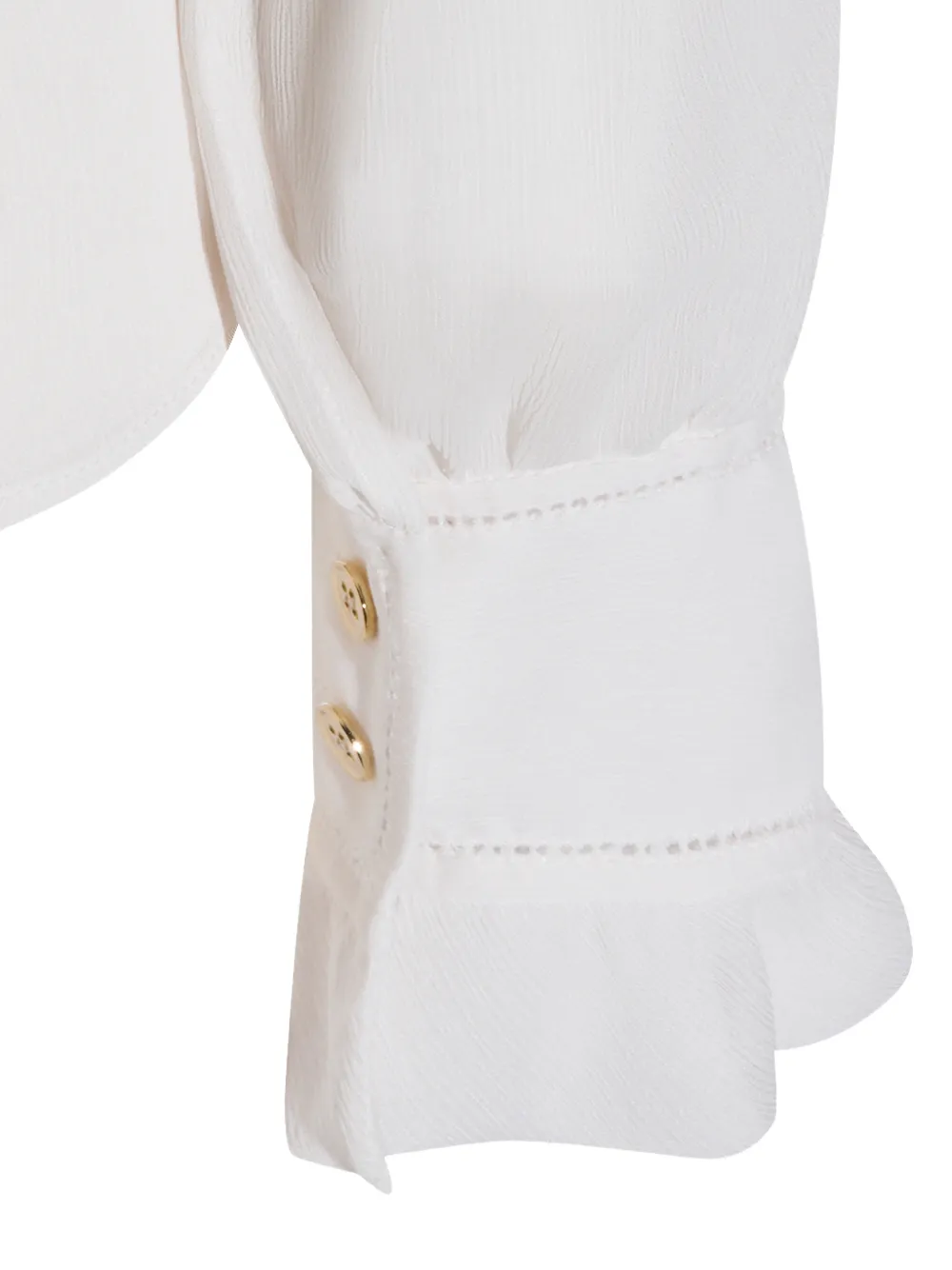  Alberta Ferretti Ruffled Shirt - Neutrals 