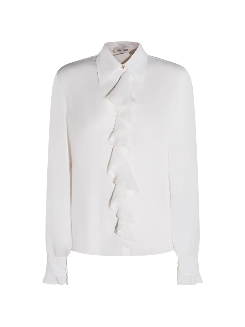 Alberta Ferretti ruffled shirt - Toni neutri