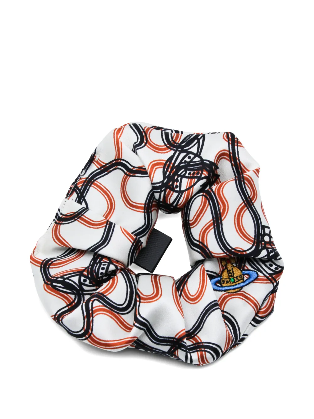 Vivienne Westwood silk scrunchie - Bianco