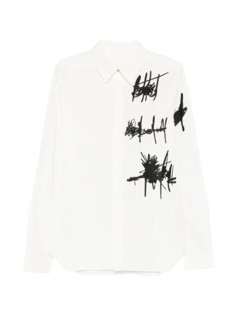 Rick Owens Rev embroidered shirt