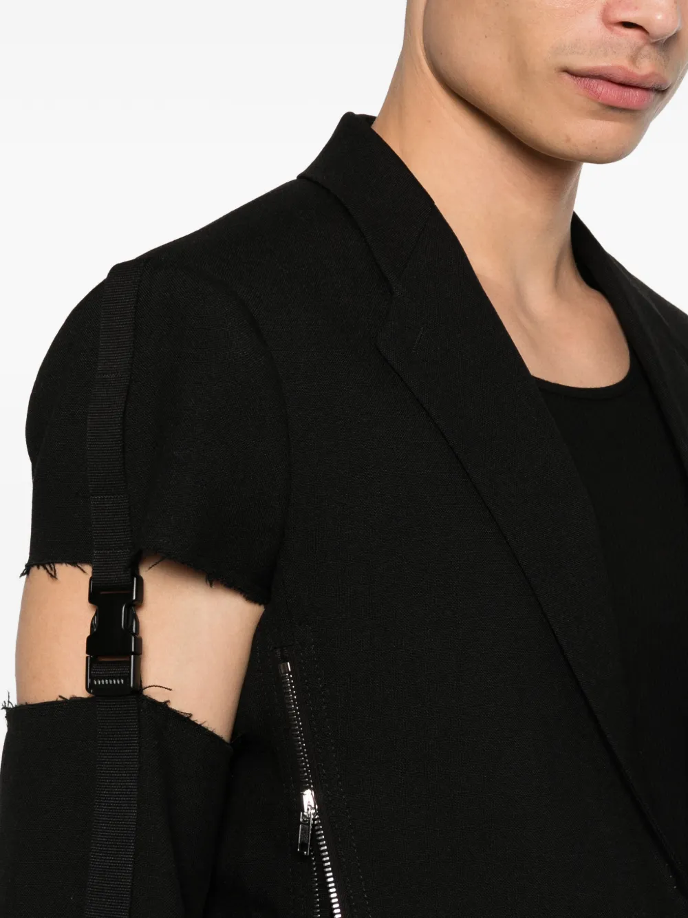 Vega zip-detail blazer