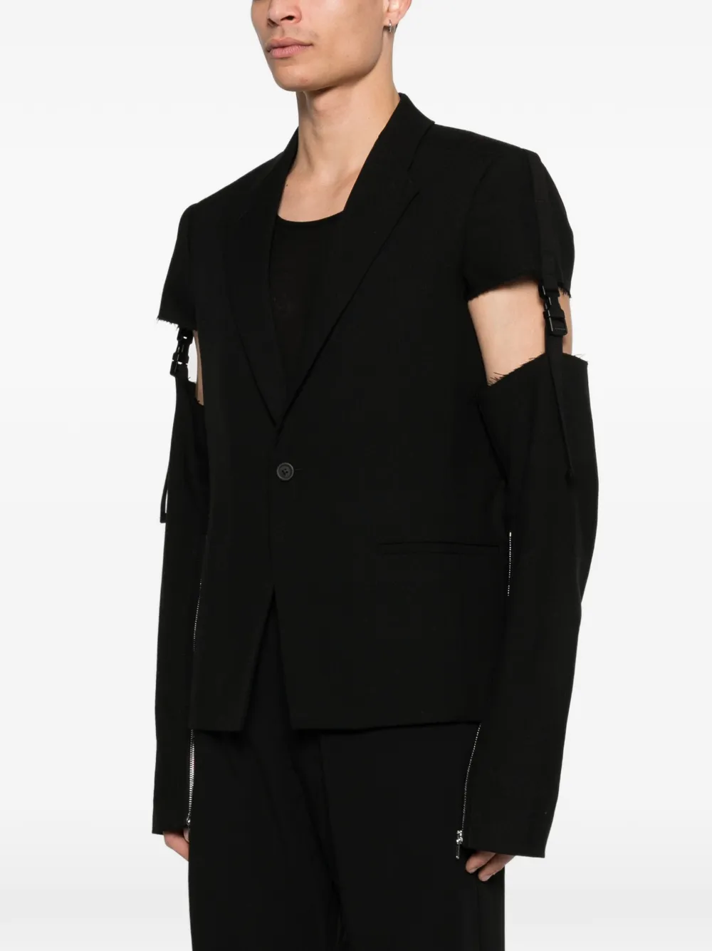 Vega zip-detail blazer